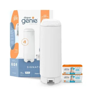 Odor-Locking Diaper Pail with Foot Pedal