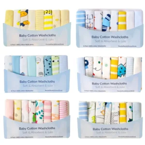 Cotton Baby Washcloth Set