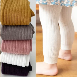 Girls Toddler Baby Basic Ribbed Leggings