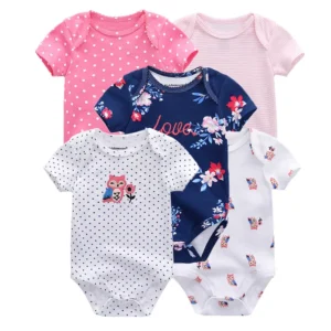 5 Piece Fashion Boys and Girls Bodysuits