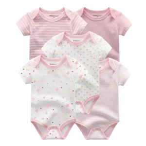 5 Piece Fashion Boys and Girls Bodysuits