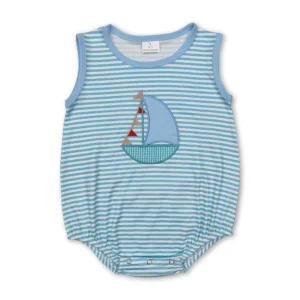 Sibling Baby Boys Sleeveless Rompers